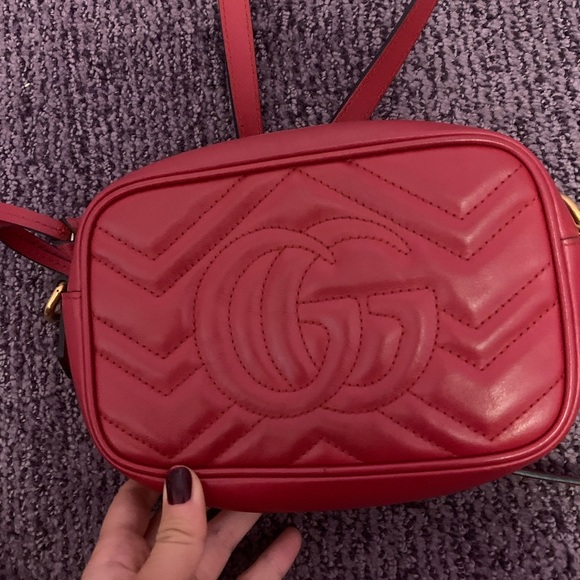 Gucci red disco bag